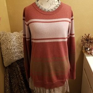 Color-block Cotton Cashmere Sweater